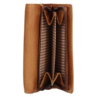 dámská peněženka kožená LG-11/D - hnědá - CARAMEL