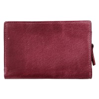 dámská peněženka kožená LG-11/D - fialová - PLUM