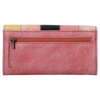 DÁMSKÁ KOŽENÁ PENĚŽENKA SIMONE BAREVNÁ/RŮŽOVÁ