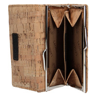 dámská peněženka s kovovým rámečkem 50178 - světle hnědá - TAN