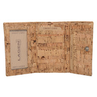 dámská peněženka s kovovým rámečkem 50178 - světle hnědá - TAN