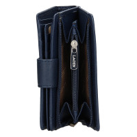 DÁMSKÁ KOŽENÁ PENĚŽENKA CÉLESTE TMAVĚ MODRÁ