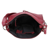 DÁMSKÁ KOŽENÁ KABELKA MILLA VÍNOVÁ