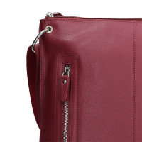 DÁMSKÁ KOŽENÁ KABELKA MILLA VÍNOVÁ