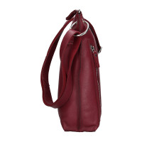 DÁMSKÁ KOŽENÁ KABELKA MILLA VÍNOVÁ