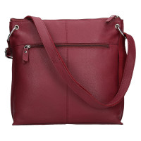 DÁMSKÁ KOŽENÁ KABELKA MILLA VÍNOVÁ