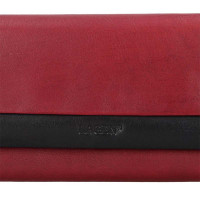 dámská peněženka kožená 50400 - červená/černá - CARDINAL/BLK