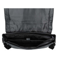 kožená taška přes rameno 25693 - černá - BLK