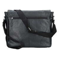 kožená taška přes rameno 25693 - černá - BLK
