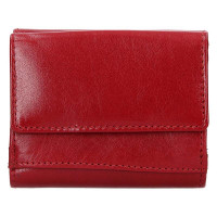 dámská peněženka kožená BLC/160231 - červená/černá - RED/BLK