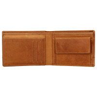 PÁNSKÁ KOŽENÁ PENĚŽENKA LEONE HNĚDÁ