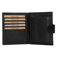 PÁNSKÁ KOŽENÁ PENĚŽENKA MILAN ČERNÁ