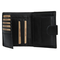 PÁNSKÁ KOŽENÁ PENĚŽENKA MILAN ČERNÁ