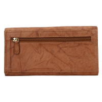 DÁMSKÁ KOŽENÁ PENĚŽENKA AMARA COGNAC