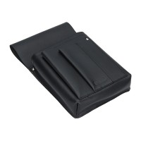 KOŽENÉ POUZDRO NA ČÍŠNICKOU PENĚŽENKU ELAN ČERNÁ