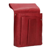 KOŽENÉ POUZDRO NA ČÍŠNICKOU PENĚŽENKU ELAN ČERVENÁ