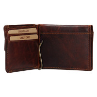 PÁNSKÁ KOŽENÁ DOLAROVKA ZENON HNĚDÁ