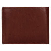 PÁNSKÁ KOŽENÁ PENĚŽENKA HALL HNĚDÁ