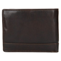 PÁNSKÁ KOŽENÁ PENĚŽENKA WESLEY TMAVĚ HNĚDÁ