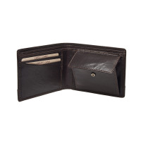 PÁNSKÁ KOŽENÁ PENĚŽENKA GUSTAV TMAVĚ HNĚDÁ