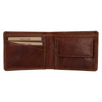 PÁNSKÁ KOŽENÁ PENĚŽENKA GUSTAV HNĚDÁ