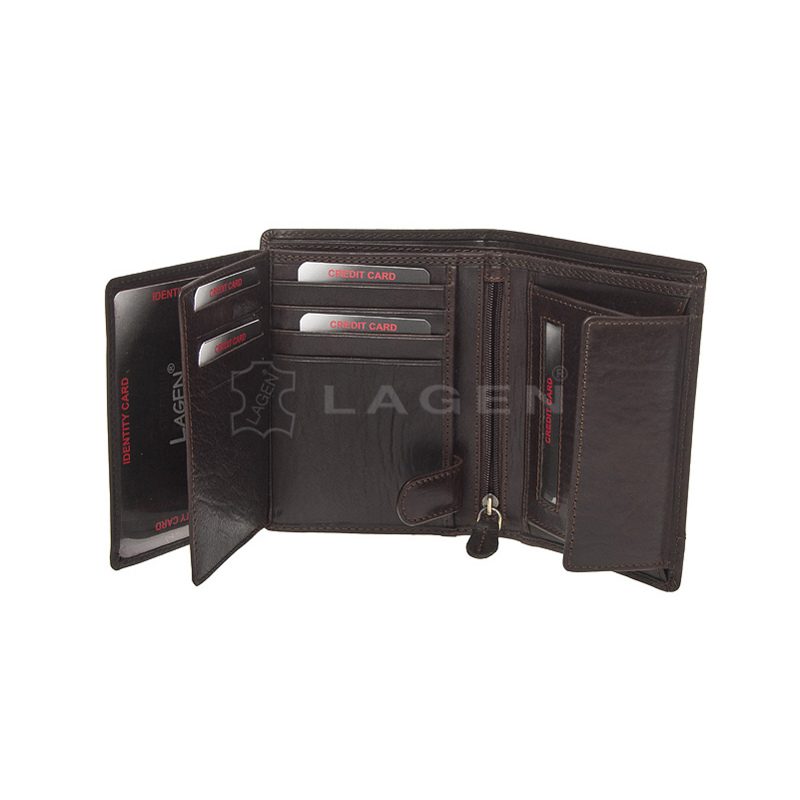 pánská peněženka kožená V-26/T-tmavě hnědá - D.BRN