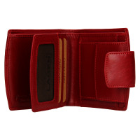 dámská peněženka kožená 50465 - červená - RED