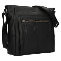 Dámská kabelka kožená BLC/20/1437 - černá - BLK