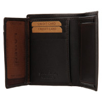 PÁNSKÁ KOŽENÁ PENĚŽENKA BROOKS /BÉŽOVÁ TMAVĚ HNĚDÁ