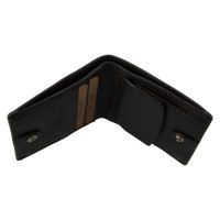 PÁNSKÁ KOŽENÁ PENĚŽENKA NAVARRO TMAVĚ HNĚDÁ