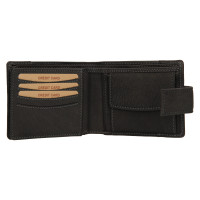 PÁNSKÁ KOŽENÁ PENĚŽENKA JADEN ČERNÁ