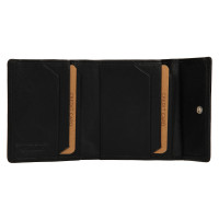 malá dámská peněženka kožená TS-500 - černá - BLK