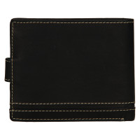 PÁNSKÁ KOŽENÁ PENĚŽENKA OSCAR ČERNÁ