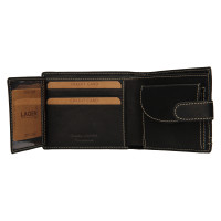 PÁNSKÁ KOŽENÁ PENĚŽENKA OSCAR ČERNÁ