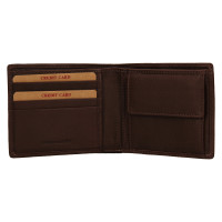 PÁNSKÁ KOŽENÁ PENĚŽENKA WILLIAM HNĚDÁ