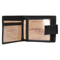 PÁNSKÁ KOŽENÁ PENĚŽENKA AUGUST ČERNÁ