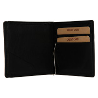 KOŽENÁ PENĚŽENKA DOLAROVKA SAM ČERNÁ