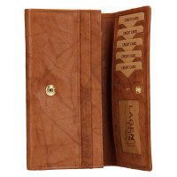 dámská peněženka kožená W-2025-světle hnědá - CGN