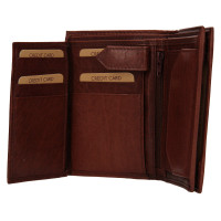 PÁNSKÁ KOŽENÁ PENĚŽENKA MARIUS HNĚDÁ