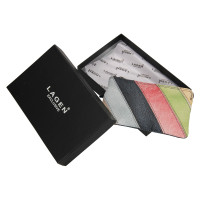 KOŽENÁ KLÍČENKA KAY BAREVNÁ/TMAVĚ ŠEDÁ