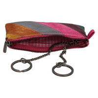 KOŽENÁ KLÍČENKA KYA BAREVNÁ/RŮŽOVÁ