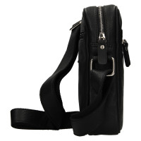 PÁNSKÁ KOŽENÉ CROSSBODY ROWAN ČERNÁ