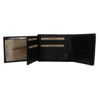 PÁNSKÁ KOŽENÁ PENĚŽENKA ELIAN ČERNÁ