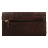 DÁMSKÁ KOŽENÁ PENĚŽENKA BIANCA TMAVĚ HNĚDÁ