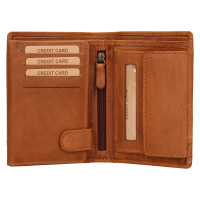 PÁNSKÁ KOŽENÁ PENĚŽENKA ALFIE HNĚDÁ