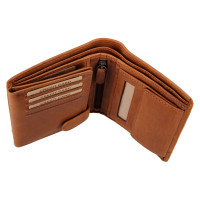 PÁNSKÁ KOŽENÁ PENĚŽENKA ALFIE HNĚDÁ