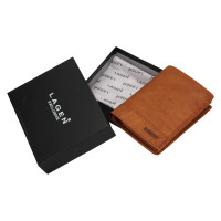 PÁNSKÁ KOŽENÁ PENĚŽENKA ALFIE HNĚDÁ