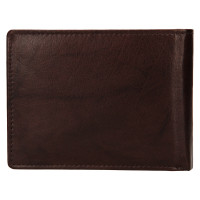 PÁNSKÁ KOŽENÁ PENĚŽENKA MARLON TMAVĚ HNĚDÁ