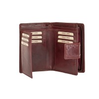 Dámská peněženka kožená 3534/T- vínová W.RED