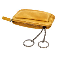 KOŽENÁ KLÍČENKA BECKY ŽLUTÁ